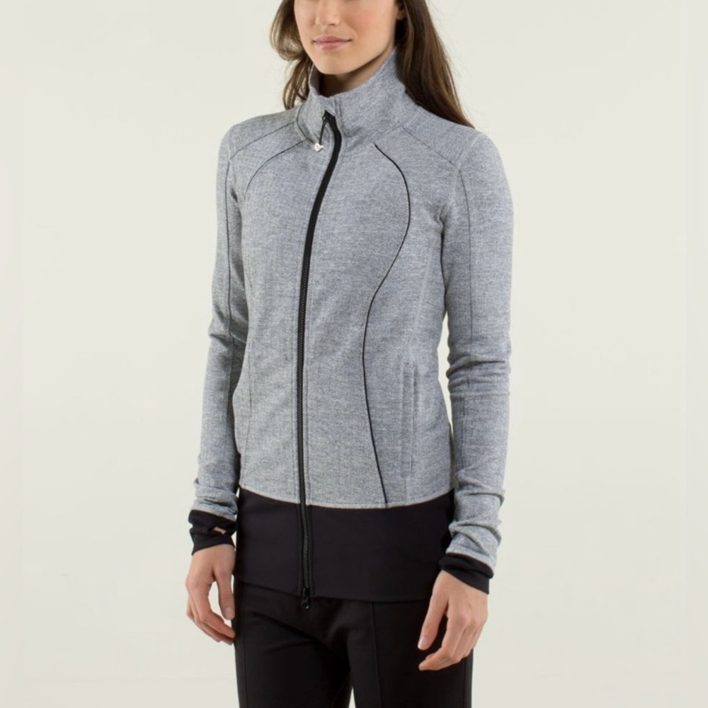 Rare Lululemon Nice Asana Jacket Herringbone – 2013 Edition – Like New – Size 6